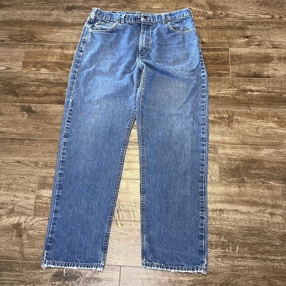 Carhartt FR Jeans Mens 36x31 Blue Flame Resistant Denim Workwear - Picture 3 of 8